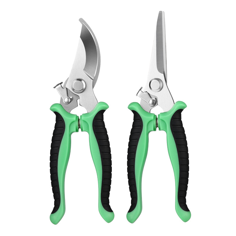 Picture of Stainless Steel Branch Shears Pruning Shears Fruit Picking Shears Gardening Floriculture Scissors Elbow Shears Straight Cut Tools suit