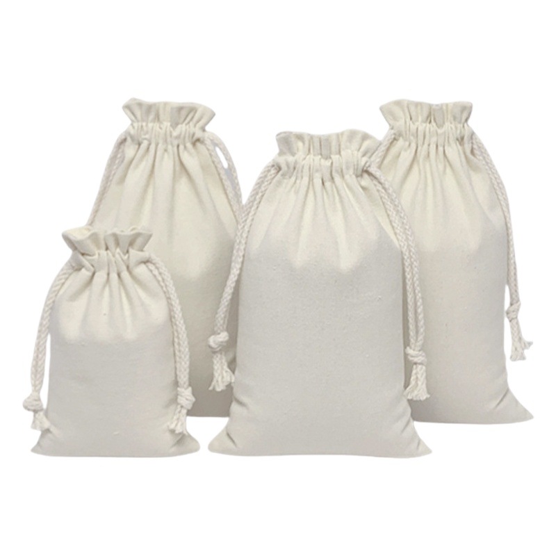 Manufacturer's Ready-Made Drawstring Canvas Drawstring Flap Pocket Pants Color Printed Dust-Proof Storage Bag Advertising Shopping Gift Bag Printed with Logo