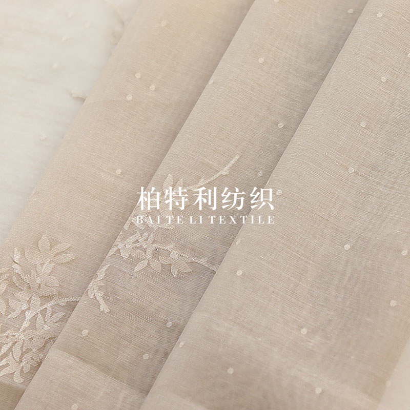 Picture of Spring and summer hollow burning flower rotten flower fabric national style children's clothing women's hanfu cheongsam thin polyester cotton fabric bouquet packaging