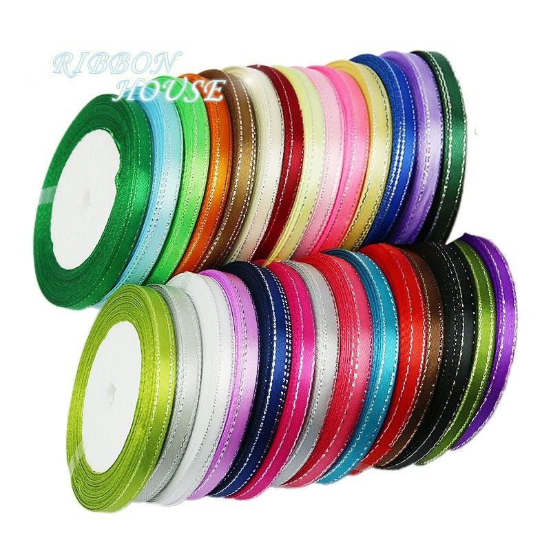 6mm silver ribbon ribbon cake tie gift box ribbon ribbon wholesale factory in stock 22 meters/roll