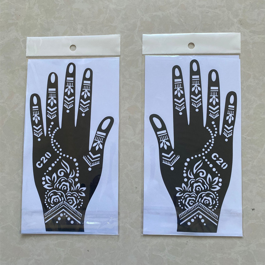 Picture of Dark Wind Hand Tattoo Palm Tattoo Template Hand Simulation Temporary Sticker Beautiful Original Hand Tattoo