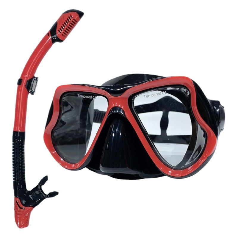 New diving glasses breathing tube set snorkeling Sanbao mask full dry breathing adult diving glasses
