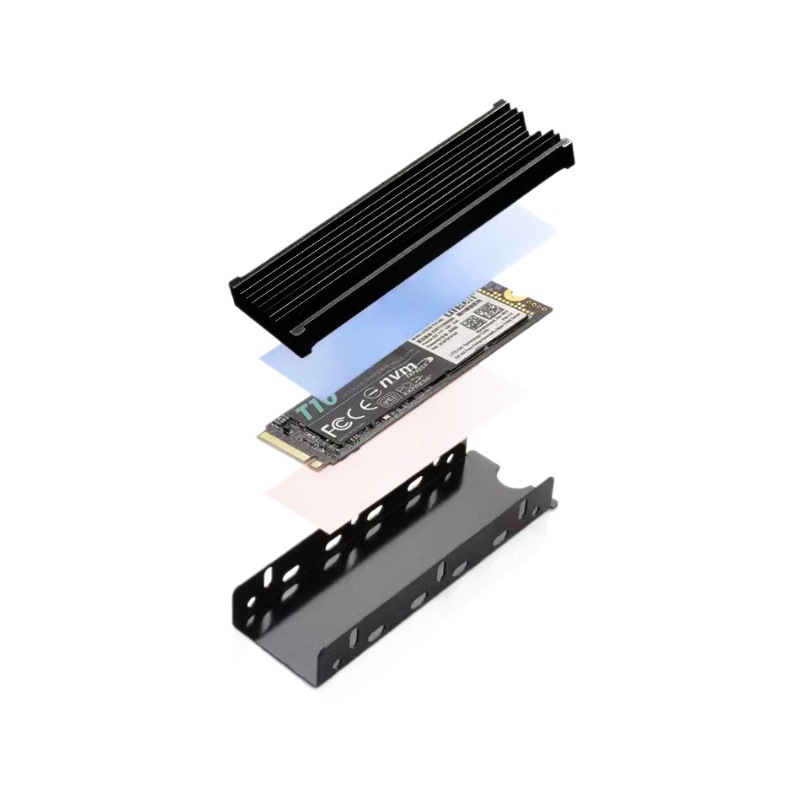 Picture of GMTAM.2SSD2280 radiator hard disk cooling vest ultra-thin computer solid state drive aluminum alloy heat sink