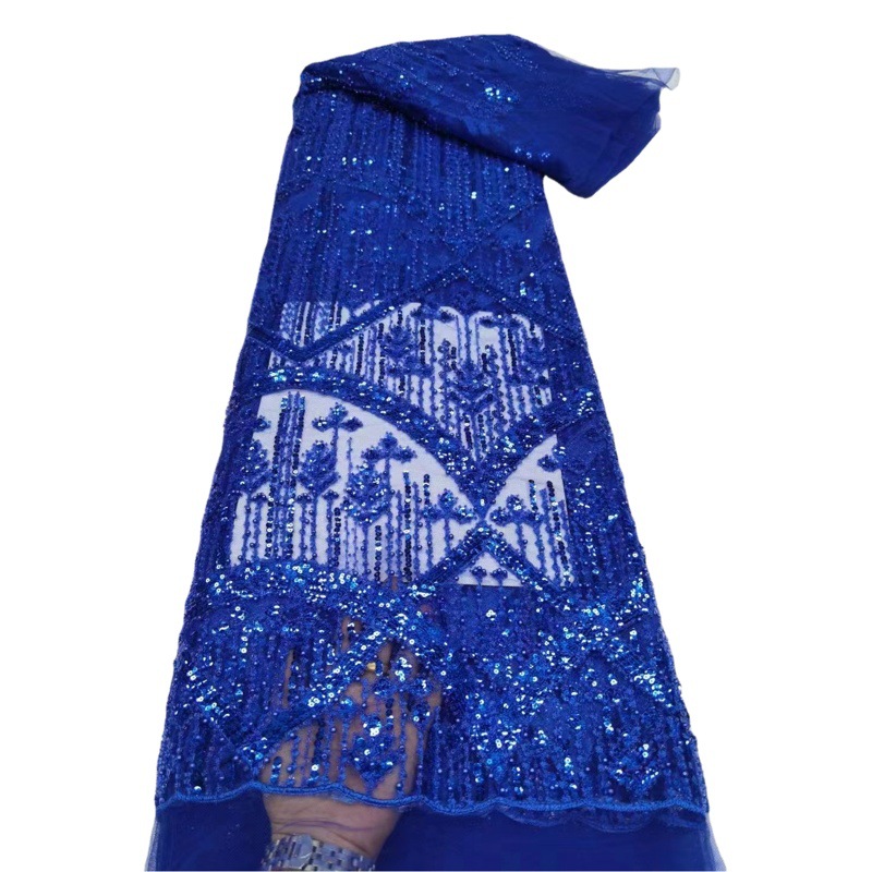 Colorful Bead Tube Sequin Embroidery Wedding Dress Evening Dress Lace Fabric Bridal Wedding Dress Fabric