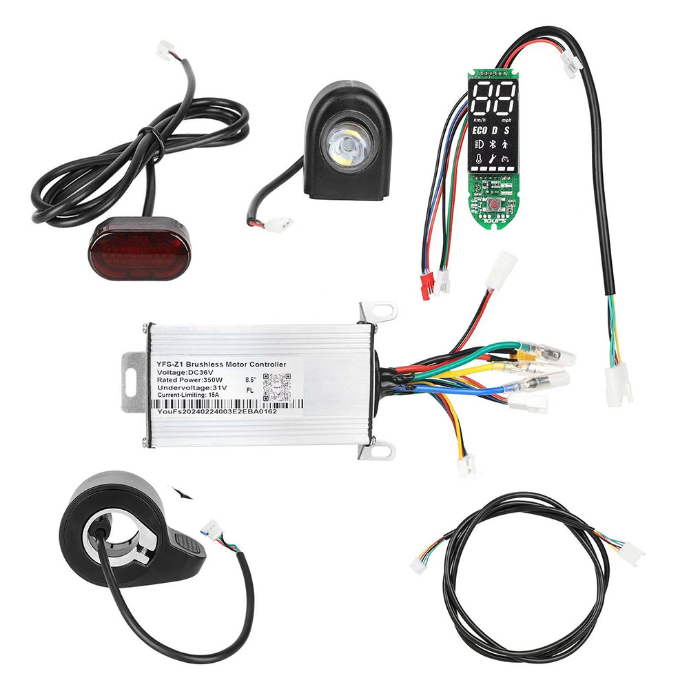 Picture of 8.5inch Scooter Universal Accessories 36V Control Set Bluetooth Version Digital Display Instrument Controller Full Set