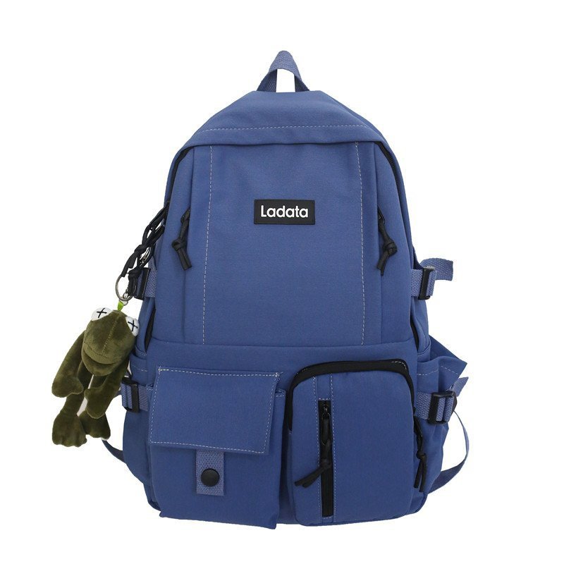 Picture of 2024 new Korean version of simple student schoolbag anti-theft anti-seismic college style backpack computer backpack wholesale LOGO