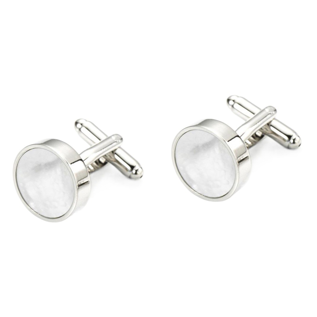 Hot Sale Shell Cufflinks French Style Costume Cuff Wedding Celebration Dress Round Sleeve Stud 10216