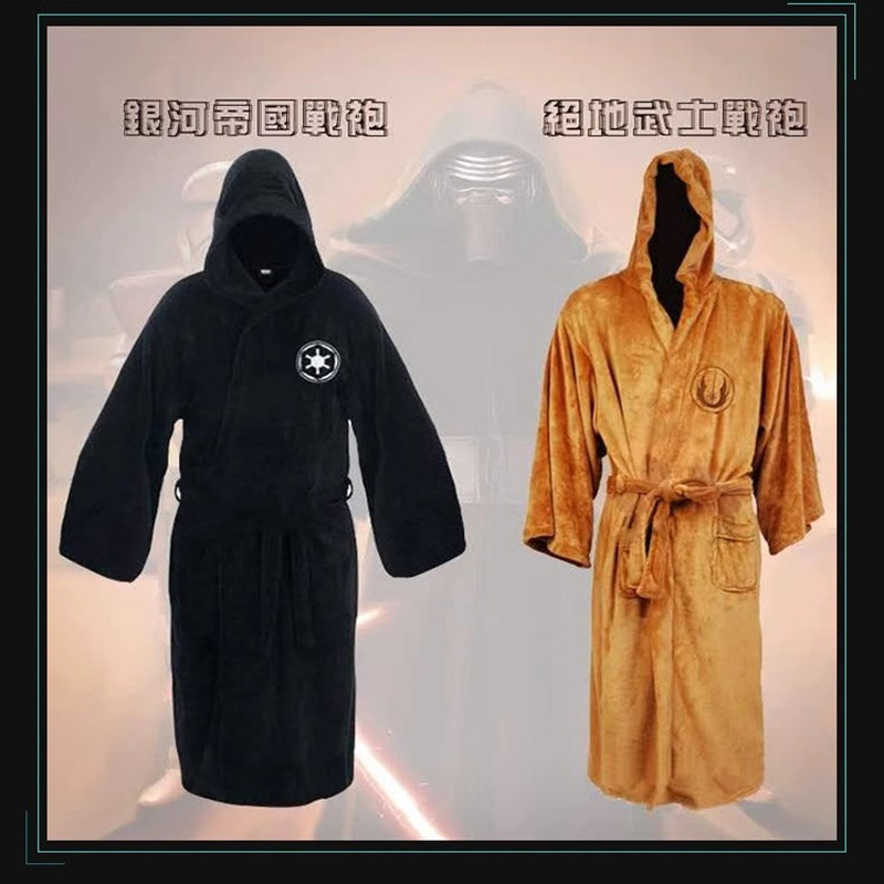 Picture of Autumn/Winter Men's cosplay Star Wars Jedi Knights Pajamas Galactic Empire Bathrobe Nightgown Warrobe Revamped