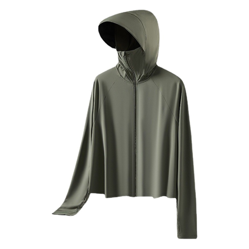 A banana with black rubber brim sunscreen women's shawl shirt upf50 clouds original yarn breathable hand guard loose sunscreen clothing