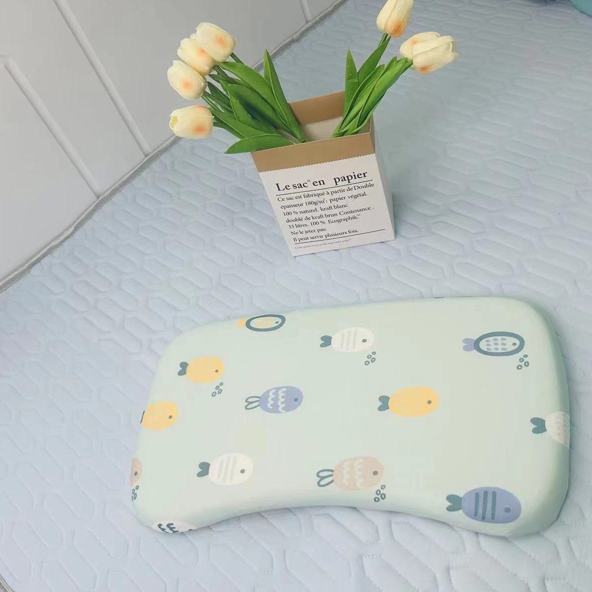 Picture of Cross-border cartoon shaped pillow children's pillow Class A slow rebound memory foam infant pillow newborn head baby pillow