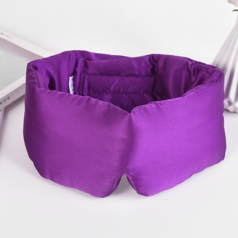 Picture of Mulberry silk silk blackout eye mask silk sleep eye mask velcro double-sided silk silk eye mask