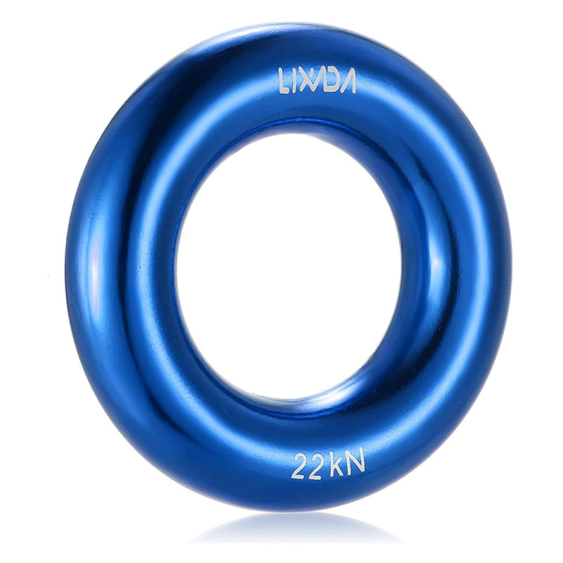 Picture of Q & C outdoor mountaineering climbing multi-functional aluminum alloy ring climbing flat belt ring belt connecting ring bearing 22KN