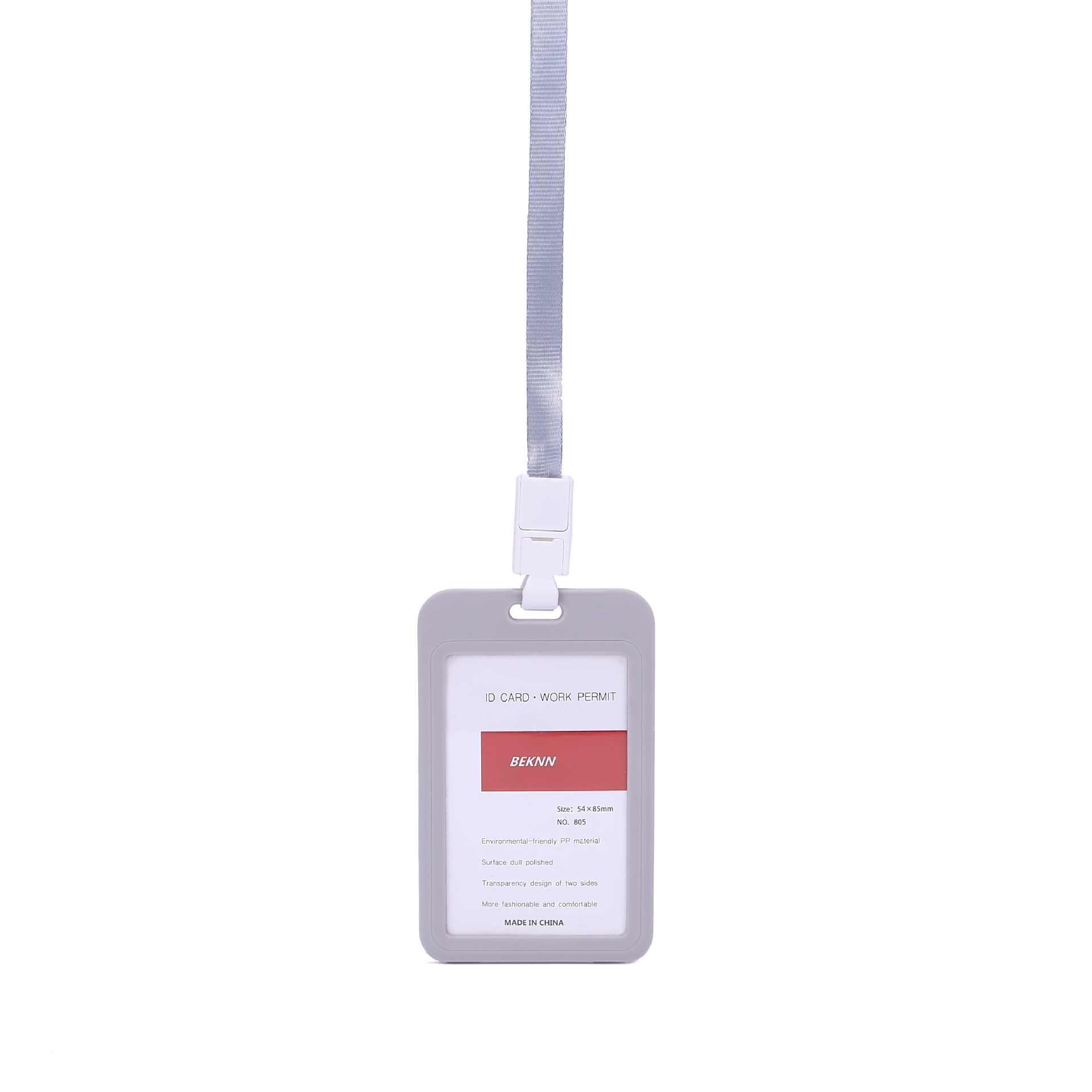 Picture of Card Holder Work Badge Double-Sided Badge Lanyard Exhibition Badge Work Badge Bus Access Control Factory Badge Employee Tag