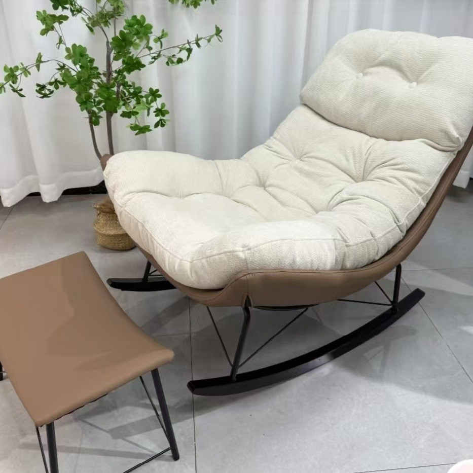 Lazy sofa rocking chair, living room balcony, simple lazy lounge chair, bedroom lazy single nest chair, rocking chair