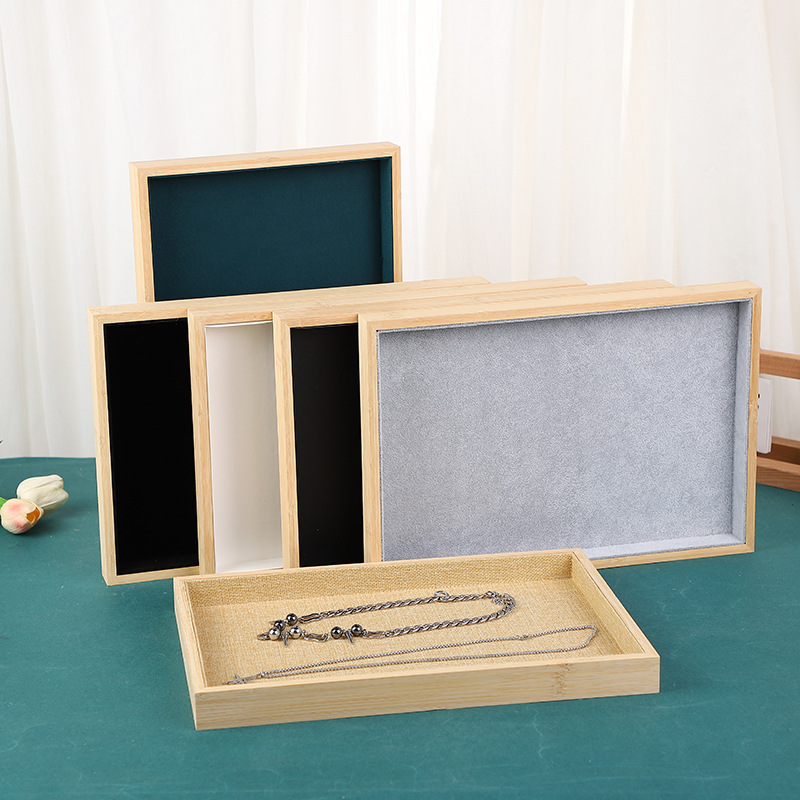 High-end Jewelry Display Plate Necklace Bracelet Jewelry Storage Tray Integrated Plate Photographing Jewelry Look at Tray