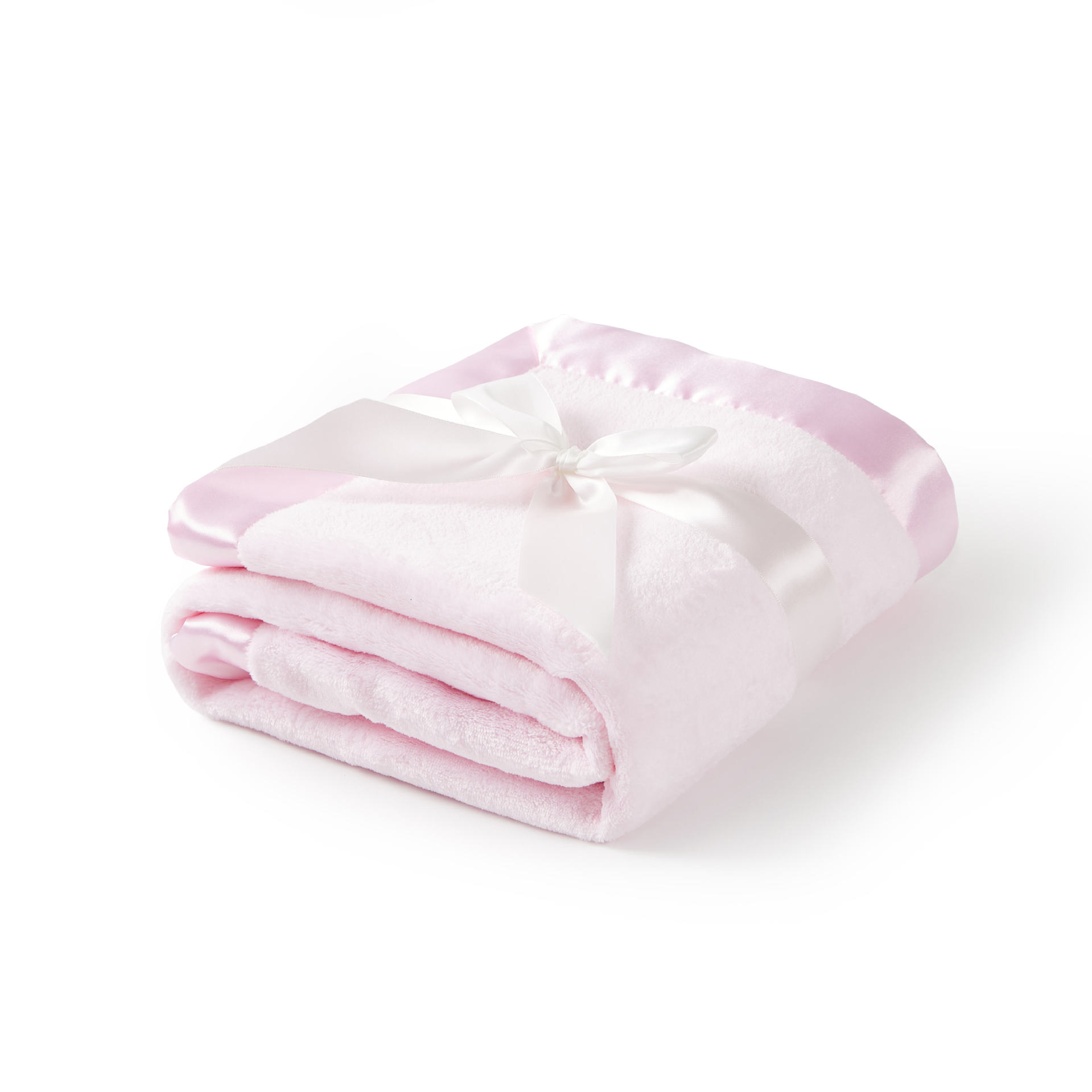 Picture of Flannel Satin Blanket Silks and Satins Edge Baby Blanket Infant Nap Blanket Square Blanket Foreign Trade Wholesale Customization
