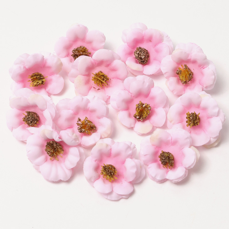 Picture of Pink simulation flower wedding shooting props handmade DIY hair accessories decoration Amazon flower box material