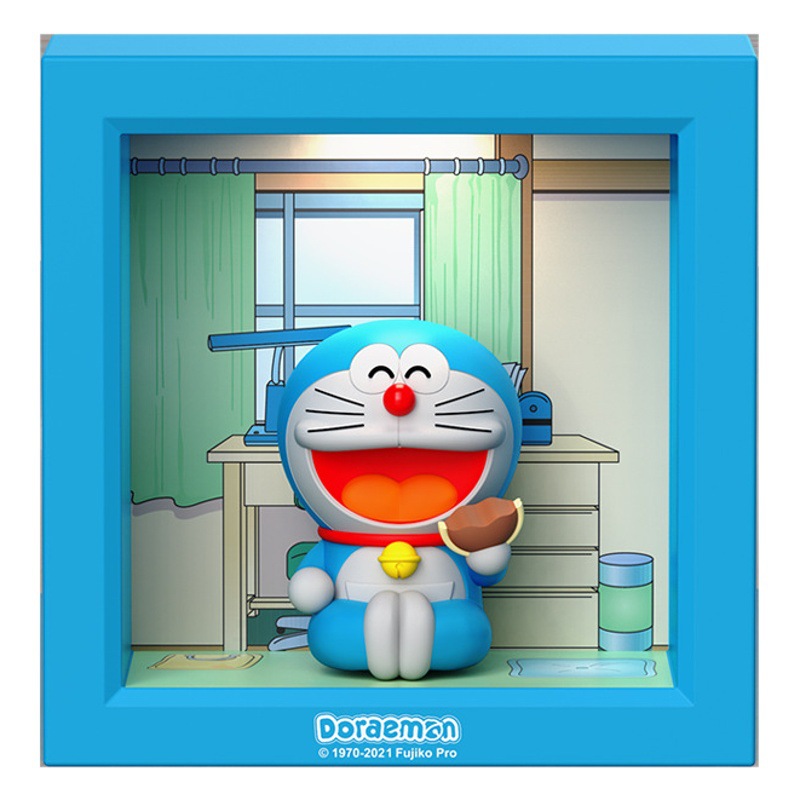 Doraemon Night Light Bedroom Sleep Induction Bedside Lamp Girl's Heart Dream Smart USB Charging Feeding Lamp