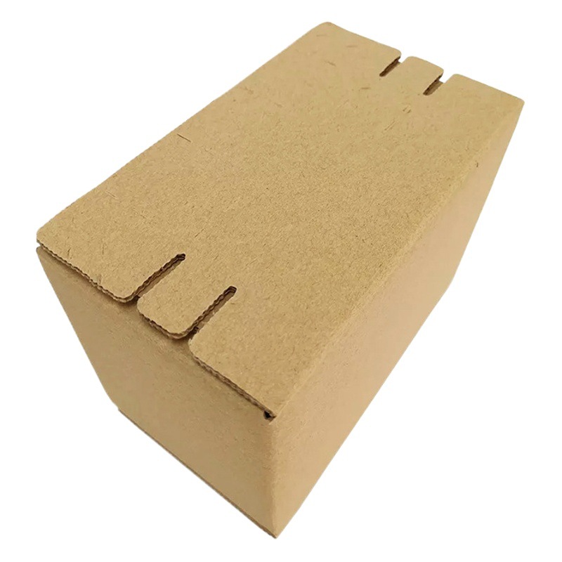 Henglong Zipper Carton Packaging Box Spot Wholesale Extra Hard Three-Layer Blank Zipper Tear-Off Packaging Box Express Box
