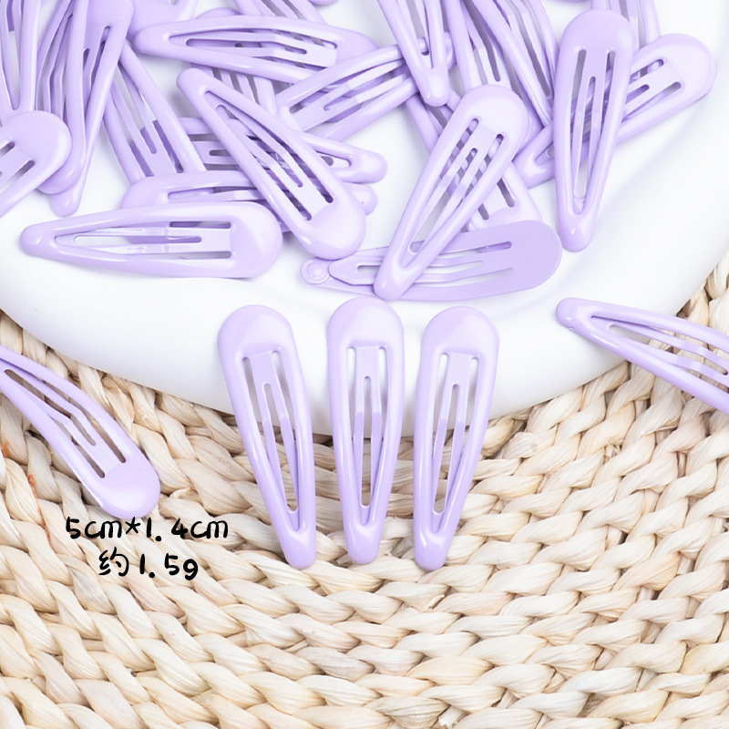 Picture of Candy Colorful Hairpin Hyuna Style Colorfulful Water Drop Clip Glue Bb Clip Hairpin Duckbill Clip Korean DIY Headwear Wholesale