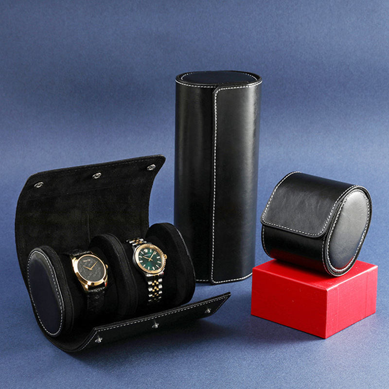 Picture of 2025 New Cross-Border Portable 1 Position 2 Positions 3 Positions Watch Box Pu Leather Watch Storage Box Packaging Box Wholesale