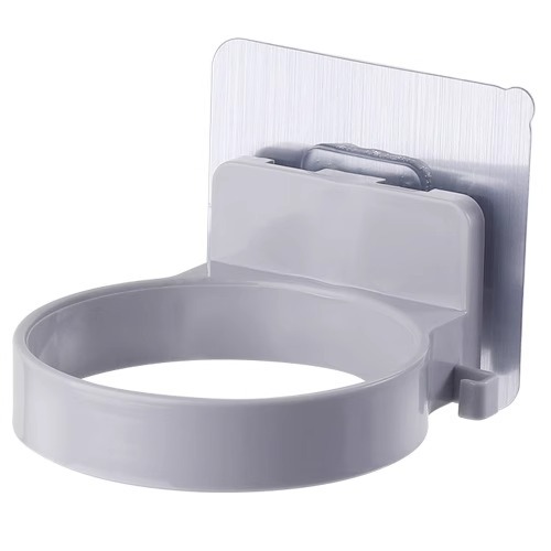Picture of Hair Dryer Storage Rack Bathroom Bathroom Punch-Free Hair Dryer Holder Multi-Functional Wall-Mounted Hair Dryer Rack