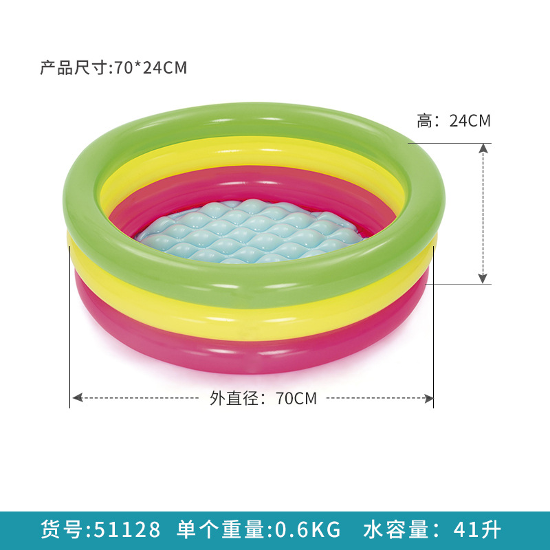 Picture of Bestway children inflatable swimming pool PVC thickened baby swimming bucket adult family bath pool