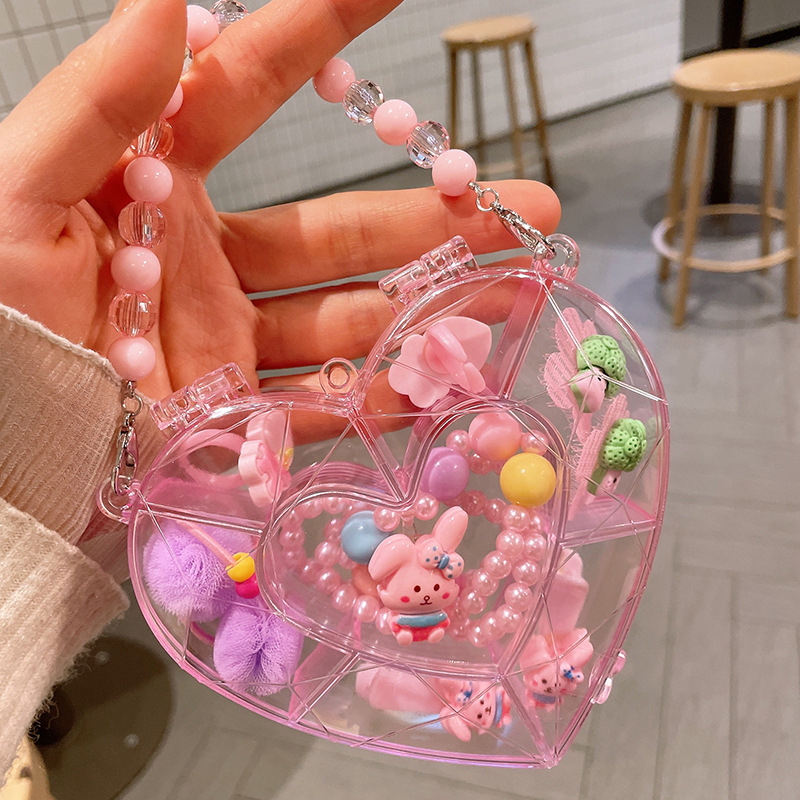Picture of Children's jewelry baby cartoon cute fruit pendant bracelet suit birthday gift box in stock wholesale
