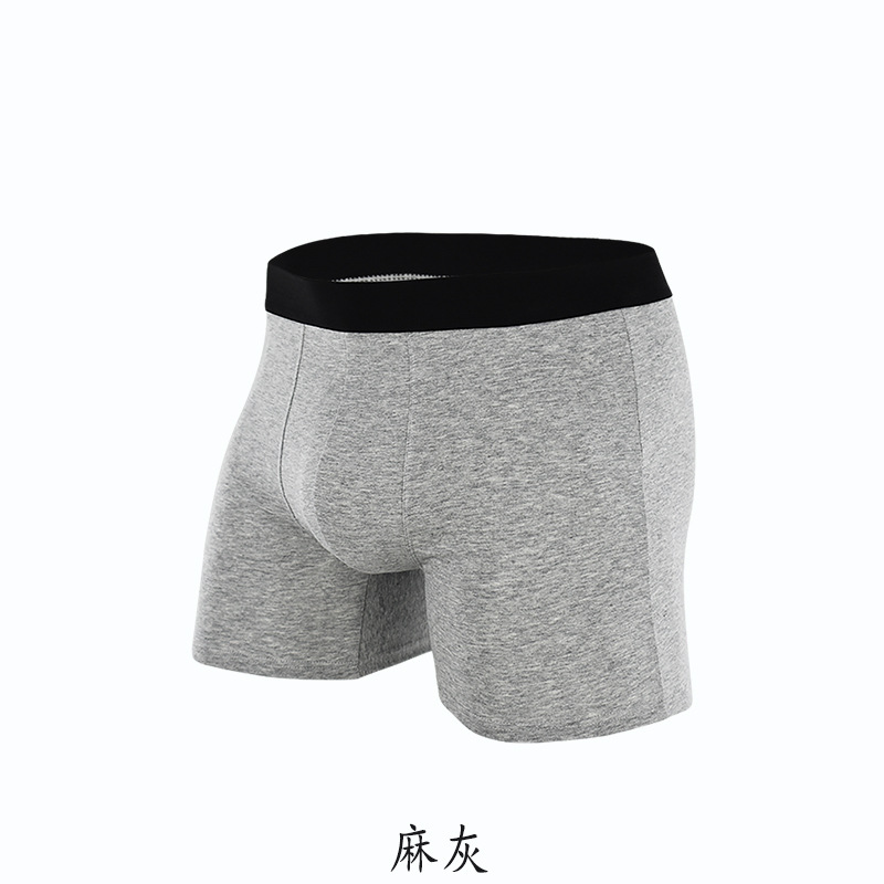Picture of Foreign Trade Trendy Youth Short Pure Cotton Underwear Men's Cross-Border High-End Four-Corner Summer Thin Underwear for Men