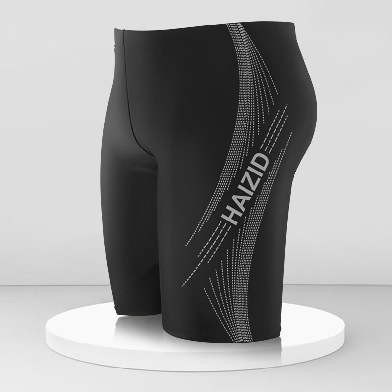 Picture of Men's Swimming Trunks Anti-Embarrassment Boxer Beach Swimming Trunks Men's Hot Spring Pants New Loose Professional Swimming Men's Swimming Trunks