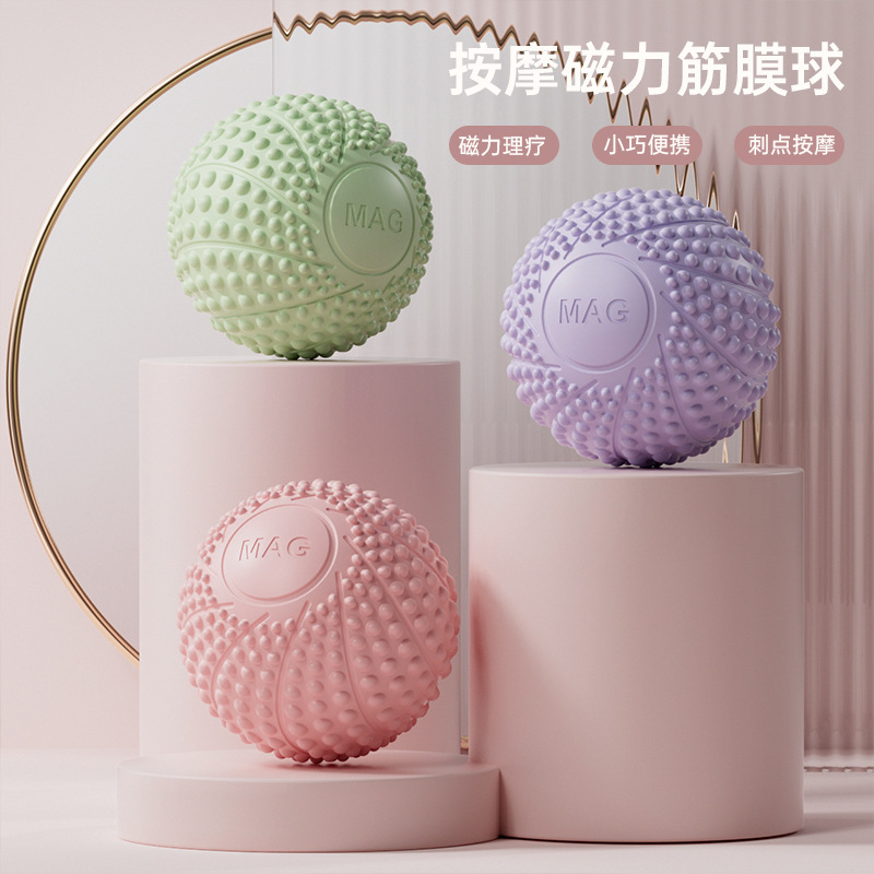 Picture of Fascia ball foot massage ball yoga muscle relaxation foot hedgehog ball yoga magnetic fitness ball foot arch peanut ball