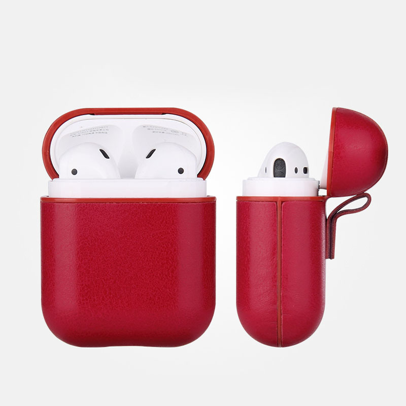 Picture of Cross-border trend PU leather wireless Bluetooth earphone case protective cover fashion drop-resistant suitable for Apple Airpod