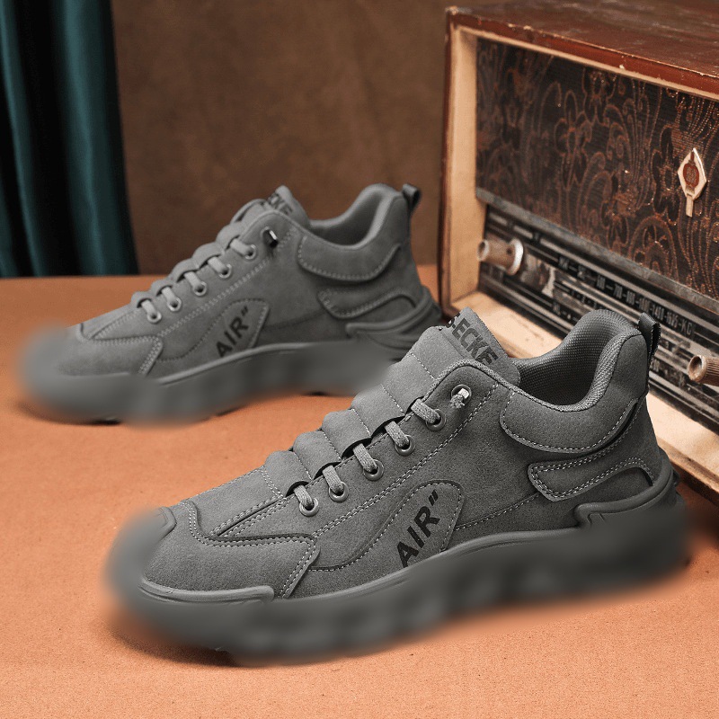 Retro Men's Shoes New Spring Men's Casual Tooling Non-slip Motoring Shoes Four Seasons Universal Men's Sports Running Shoes