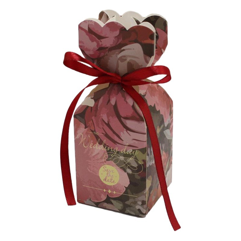 Ins Style Wedding Candy Box European Creative Wedding Table Sugar Fishtail Vase Box Forest Style Personalized Wedding Candy Box Bag