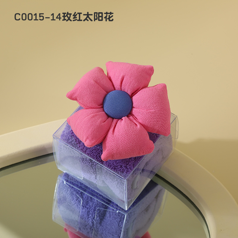Picture of Hand gift towel creative towel cartoon animal children's square towel Tulip small towel gift box doll