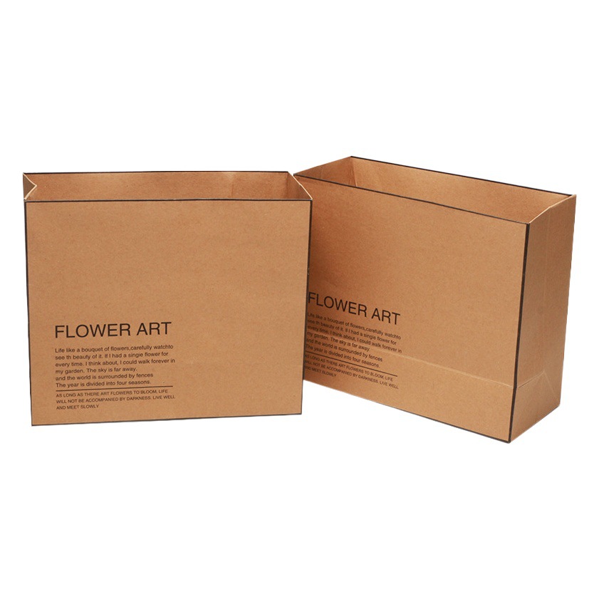 Flower Shadow Cyber Celebrous Mirror Cowhide English Hug Bag Waterproof Rectangular Flower bouquet Packaging Bag Floriculture Materials