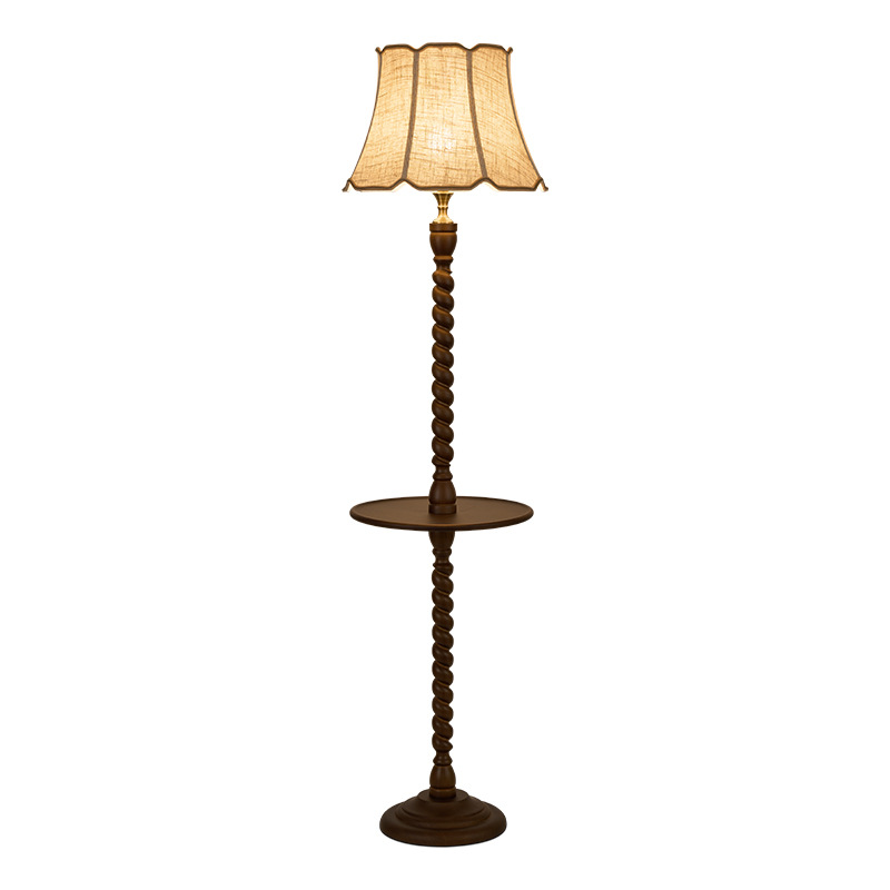 Picture of Grand View Garden Antique Floor Lamp Storage Integrated Lamps Retro American Sofa Floor Lamp Living Room High-Level Sense