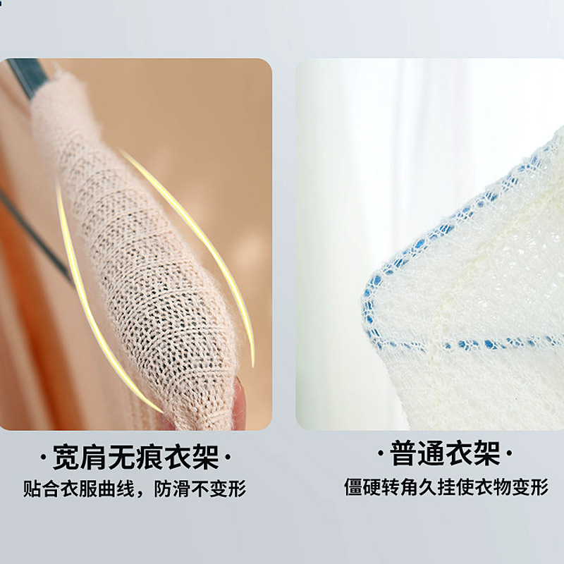 Picture of Wide shoulder hanger household hanging clothes hanging clothes rack seamless non-slip can not afford to pack wardrobe special clothes support wholesale clothes hanging