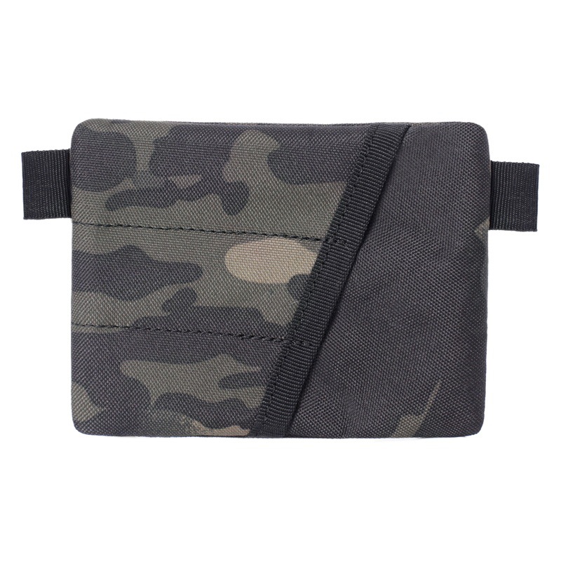 Hubaoyue Outdoor Wallet Edc Gadget Organizing and Storage Waist Bag Card Holder Document Bag Clutch Coin Purse 1000D
