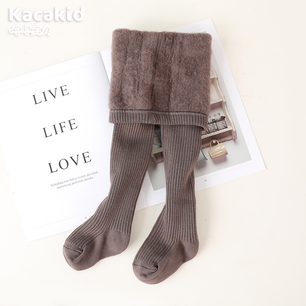 Picture of Children's Velvet Type a Leggings Baby Winter Warm Pantyhose Baby Thickeneded Pantyhose Girls Girls Wholesale