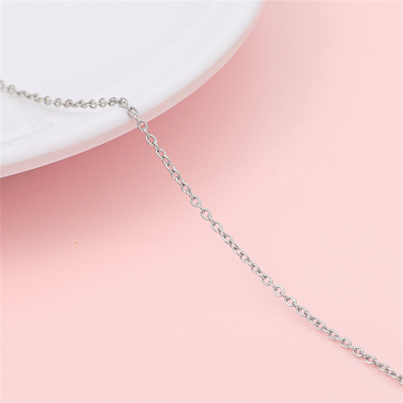 Picture of Trend Hip Hop Stainless Steel Y2K Ancient Silver Chain Extension Chain DIY Handmade Jewelry Bracelet Necklace Accessories Material