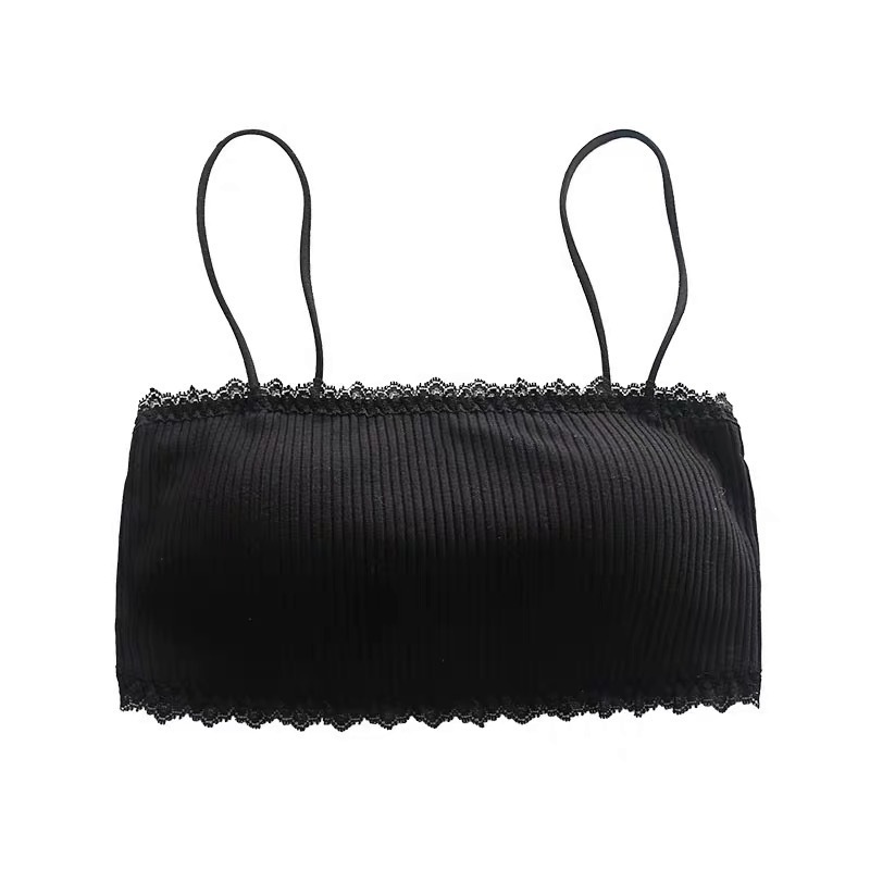 Picture of Cross-border One-line Wai Pure Cotton Sling Strapless Beautiful Back Girl's Non-steel Rings with Chest Pad with Row Buckle Underwear Student