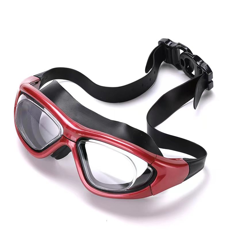 Picture of Manufacturer Supplies High-Definition Swimming Goggles for Adults, Men and Women, Waterproof and Anti-Fog, Large-Frame Swimming Goggles, Super Anti-Fog Upgrade