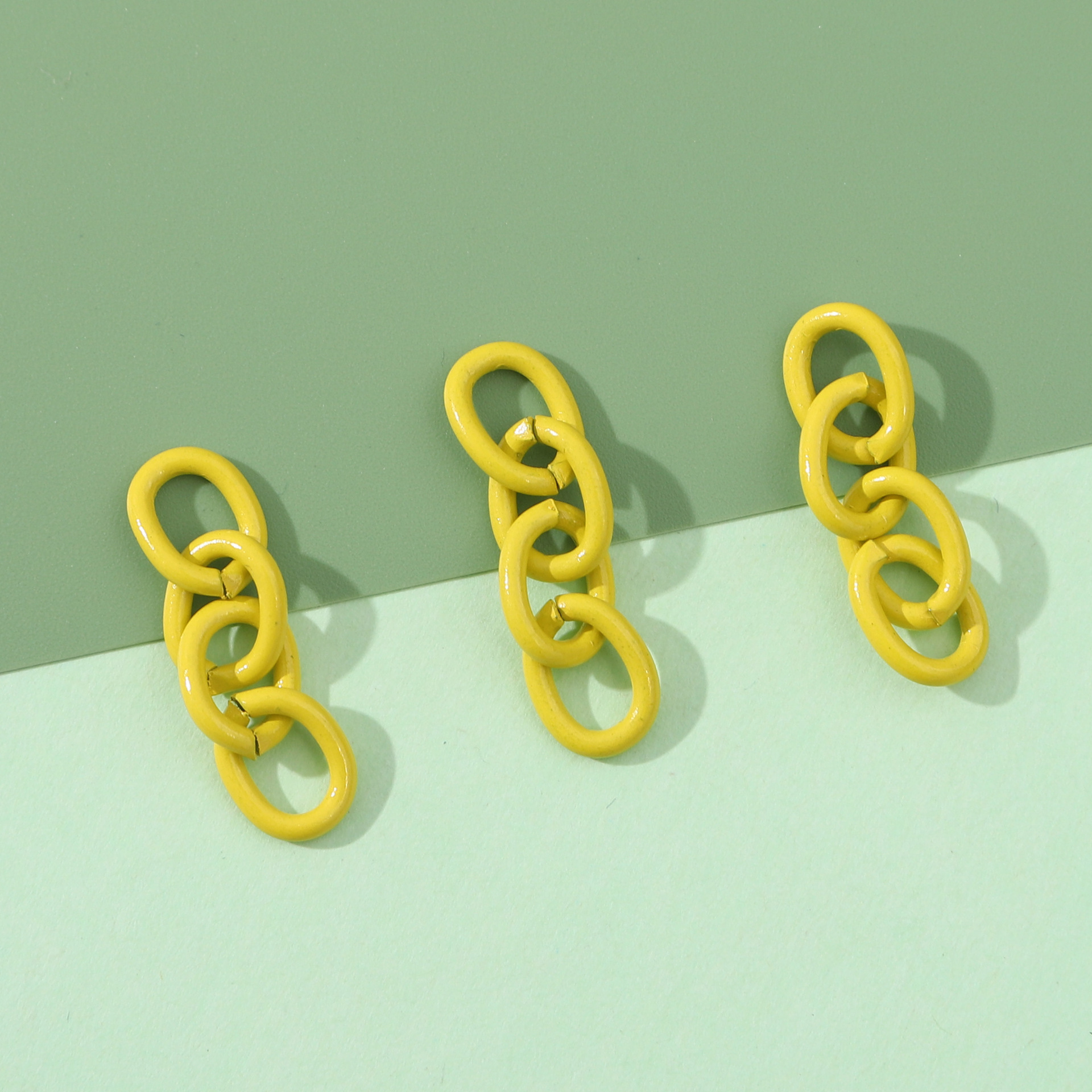Picture of AliExpress color iron paint 4 section chain extended chain tail chain bag small pendant ring accessories handmade DIY materials