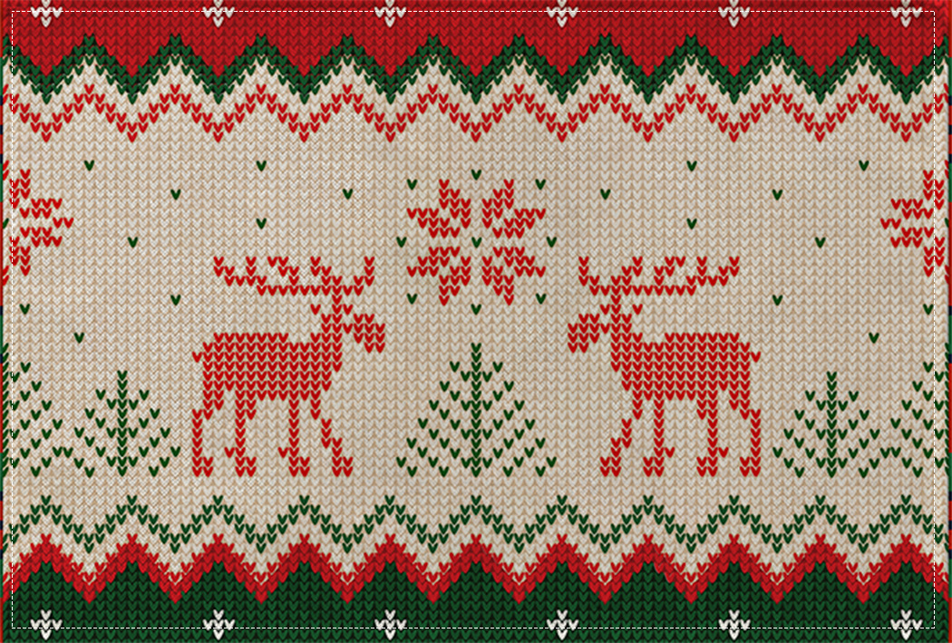 Picture of Christmas Placemat Scandinavian Style English Letter Napkin Western Restaurant Tablecloth Single Layer Linen Insulation Mat Table Mat