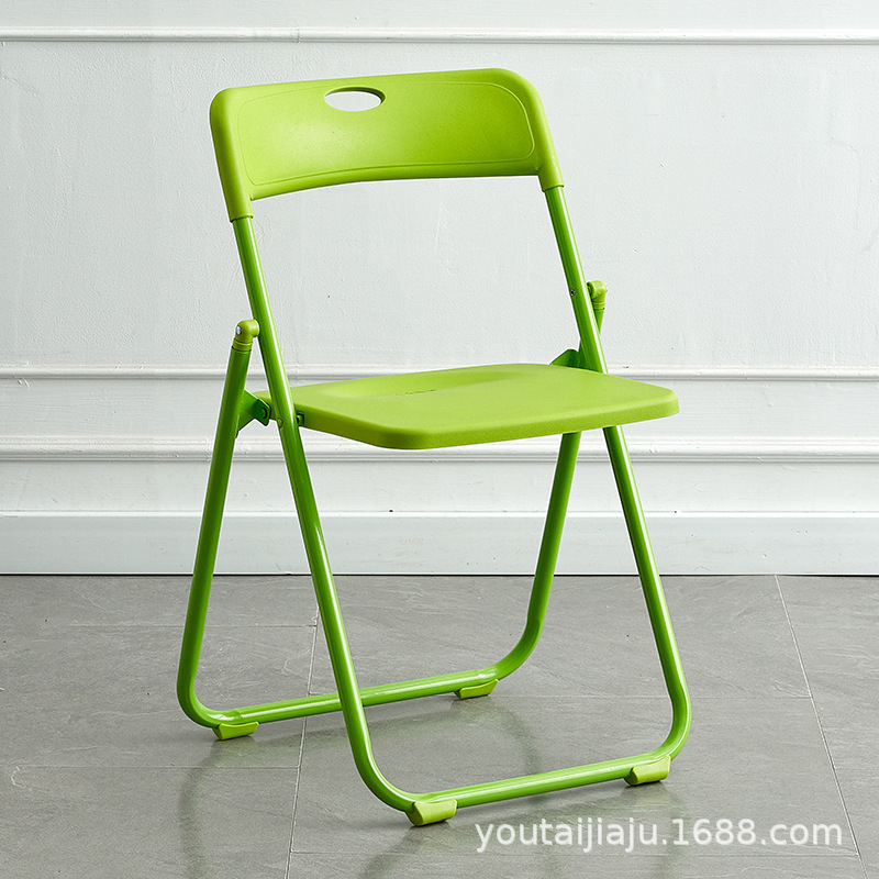Picture of Folding chair back chair household dining chair portable chair plastic dining chair training chair conference chair staff chair