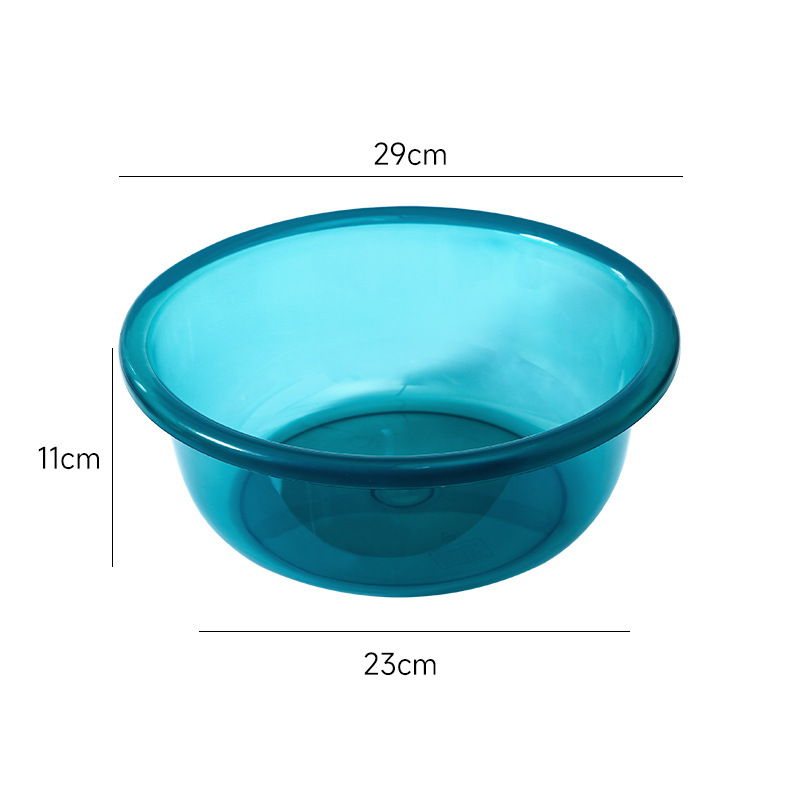 Picture of Transparent Plastic Basin 23cm25.5cm29cm32cm Advertising Basin Deepening Washbasin Foot Washing Basin Vegetable Washing Basin