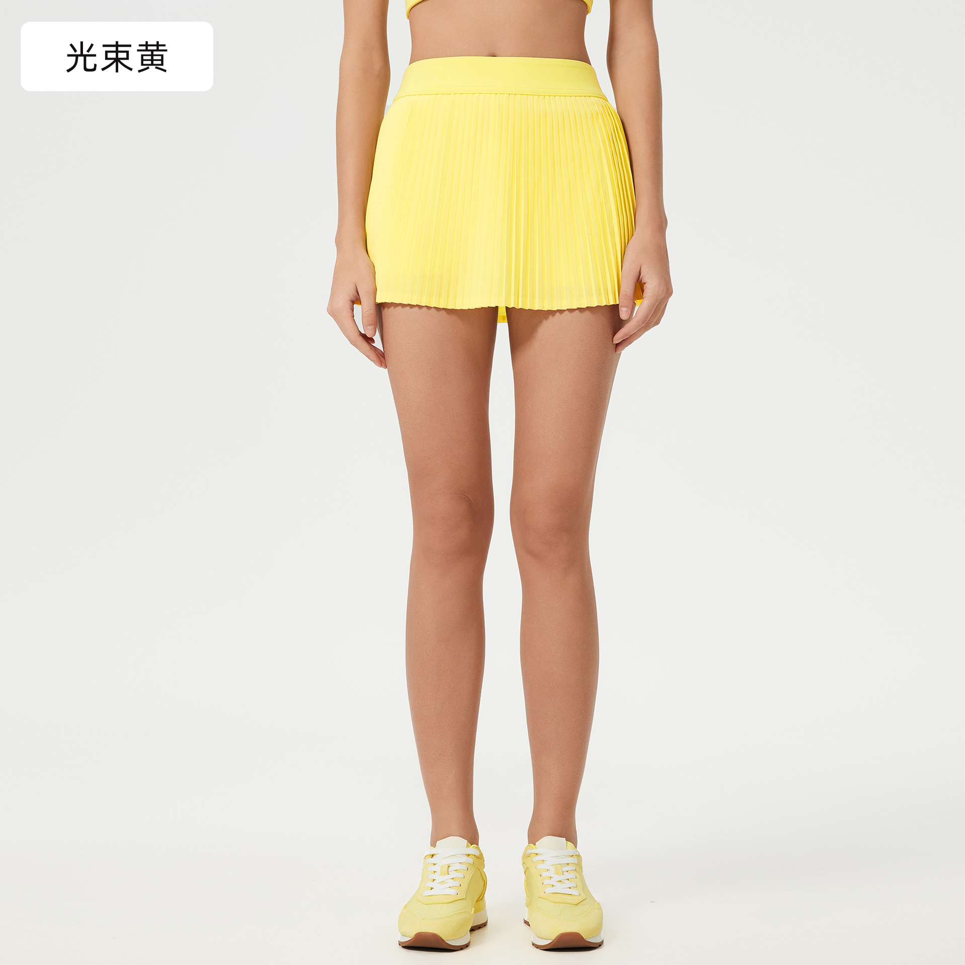 Picture of Ice Breathable Outdoor Sports Skirt Women's Belt Lining Anti-running Tennis Skirt Yoga Fitness Skirt D25008