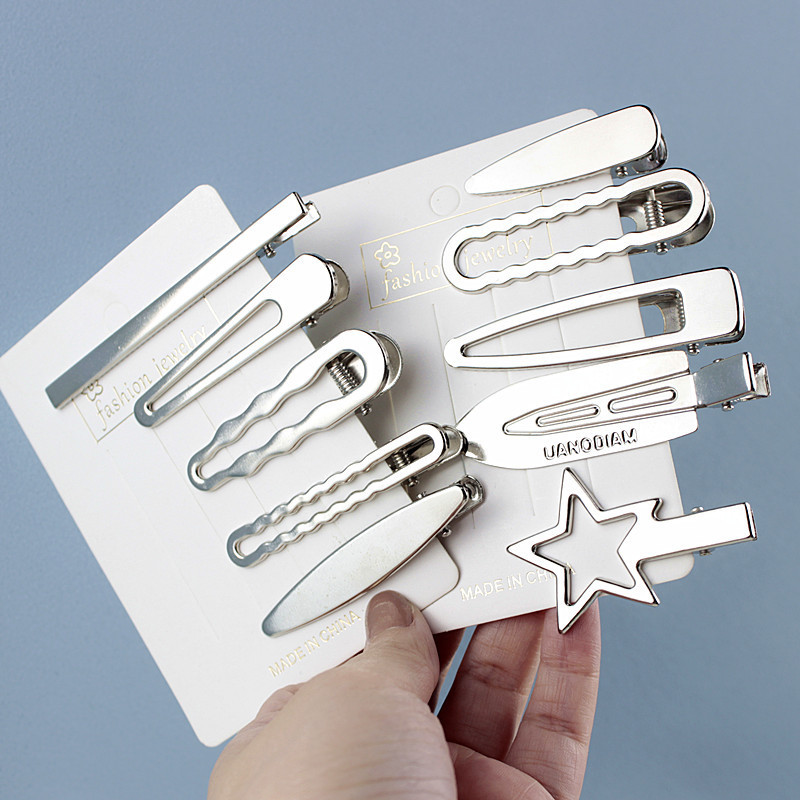 Picture of Y2g hairpin metal sweet cool bangs hairpin makeup hair accessories forehead broken hairpin simple clip 2023 new female