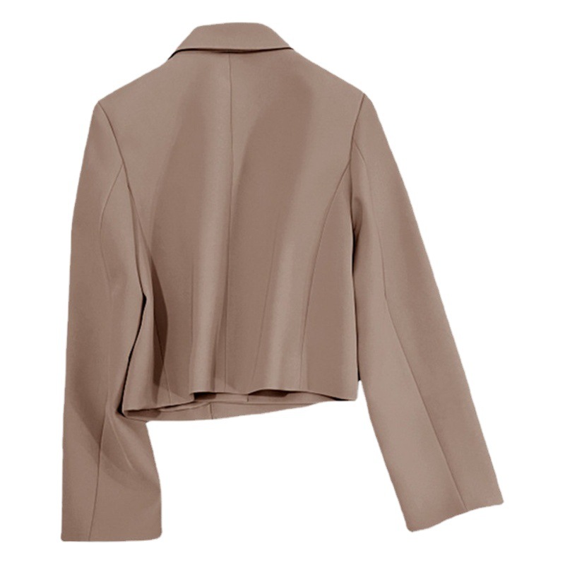 Picture of Short khaki Casual Small Suit Jacket Women's Spring and Autumn 2023 New Style High-end Street Suit